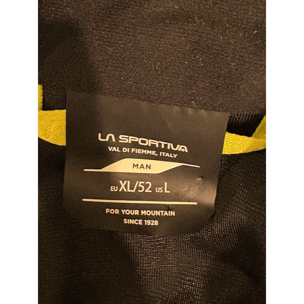 La Sportiva Windbreaker Hustle Vest Gray Yellow Trim Medium Men’s - Picture 6 of 12